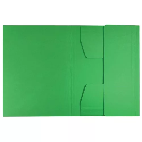 Pólyás dosszié, karton, A4, LEITZ "Recycle", zöld