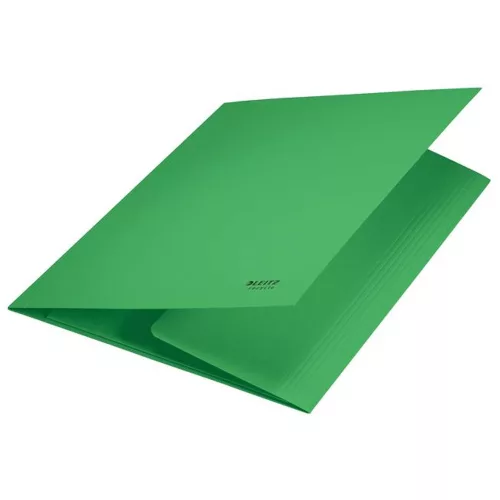 Pólyás dosszié, karton, A4, LEITZ "Recycle", zöld