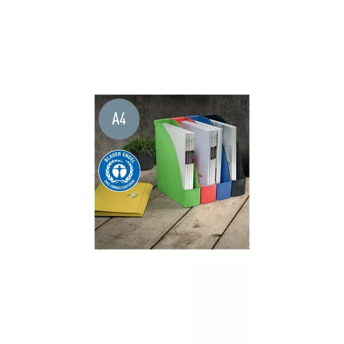 Iratpapucs, műanyag, 78 mm, LEITZ "Recycle", piros