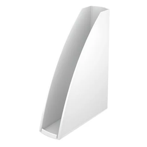 Iratpapucs, műanyag, 60 mm, elöl nyitott, LEITZ "Wow"  fehér