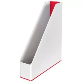   Iratpapucs, műanyag, 73 mm, kettős színhatású, LEITZ "Wow", piros