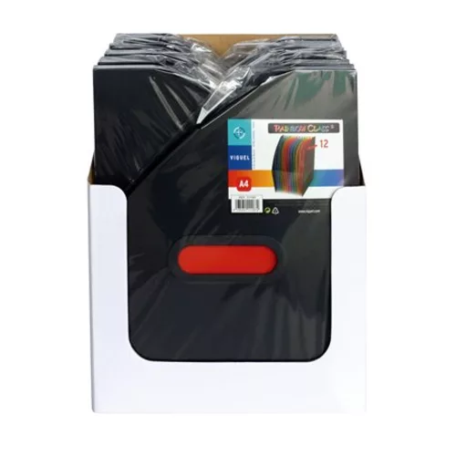 Iratpapucs, PP, 12 részes, VIQUEL, "Rainbow Class", fekete