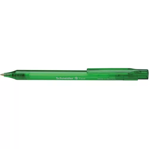 Golyóstoll, 0,5 mm, nyomógombos, SCHNEIDER "Fave", vegyes színek - 50db