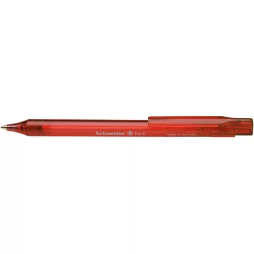 Golyóstoll, 0,5 mm, nyomógombos, SCHNEIDER "Fave", vegyes színek - 50db
