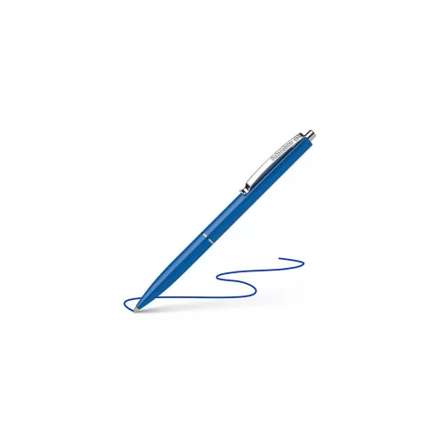 Golyóstoll, 0,5 mm, nyomógombos, SCHNEIDER "K15", kék