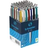 Golyóstoll, 0,5 mm, nyomógombos, vegyes tolltest, SCHNEIDER "K15", kék - 50db