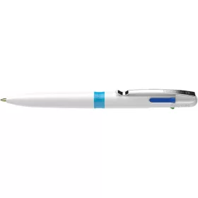   Golyóstoll, 0,5 mm, nyomógombos, négyszínű, SCHNEIDER "Take 4", fehér