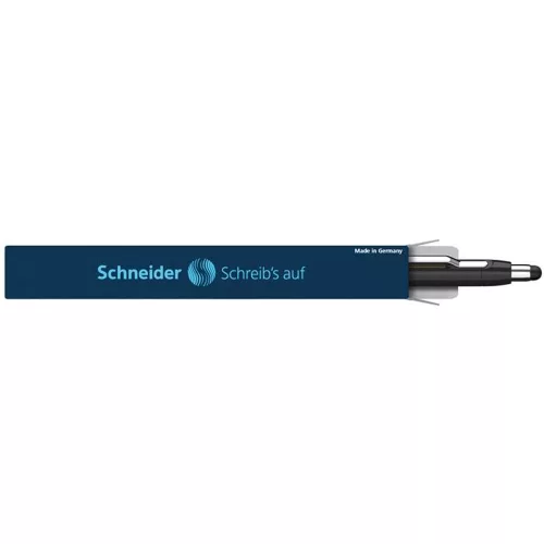 Golyóstoll, 0,7 mm, nyomógombos, érintőképernyőhöz, fekete-arany tolltest,SCHNEIDER "Epsilon To