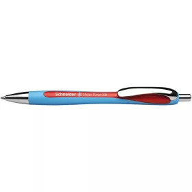   Golyóstoll, 0,7 mm, nyomógombos, SCHNEIDER "Slider Rave XB", piros