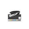 Tűzőgép, mini, No. 10,  10 lap, fém, LEITZ"Nexxt Wow", fekete