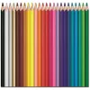 Színes ceruza készlet, háromszögletű, MAPED "Color`Peps Strong", 24 különböző szín