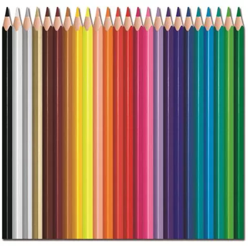 Színes ceruza készlet, háromszögletű, MAPED "Color`Peps Strong", 24 különböző szín