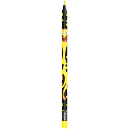 Színes ceruza készlet, háromszögletű, MAPED "Color`Peps Monster", 12 különböző szín