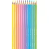 Színes ceruza készlet, háromszögletű, MAPED "Color`Peps Pastel", 12 különböző pasztell szín