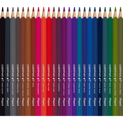 Színes ceruza készlet, háromszögletű, MAPED "Color`Peps Star", 72 különböző szín