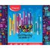 Csillámos színező készlet, MAPED "Color`Peps", 31 darabos