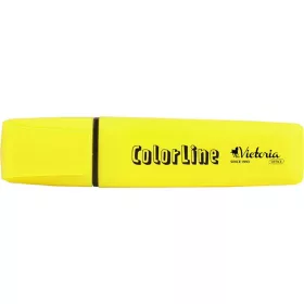   Szövegkiemelő, 1-5 mm, VICTORIA OFFICE, "ColorLine", sárga