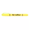 Szövegkiemelő, 1,0/4,0 mm, kétvégű, FLEXOFFICE "HL01", sárga