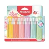 Szövegkiemelő készlet, 1-5 mm, MAPED "Fluo Peps Quality", 6 különböző pasztell szín - 6db