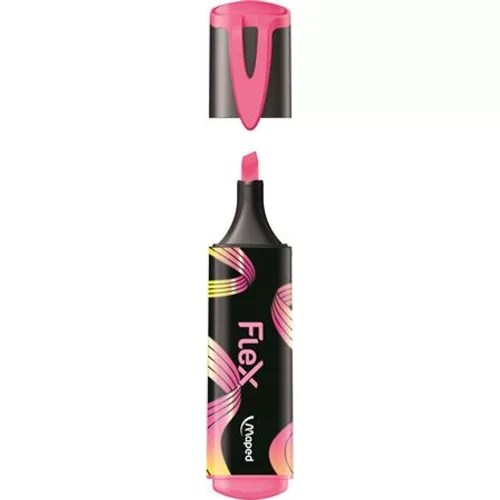 Szövegkiemelő display, 1-5 mm, MAPED "Fluo Peps Flex", vegyes színek - 24db