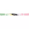Szövegkiemelő készlet, 1-5 mm, kétvégű, MAPED "Fluo Peps Duo", 6 különböző pasztell szín