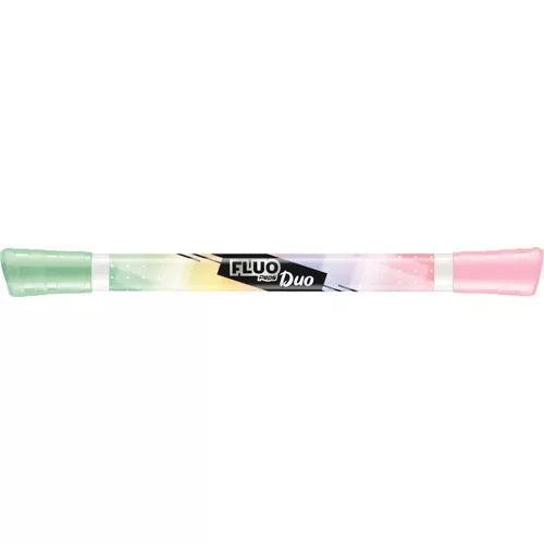 Szövegkiemelő készlet, 1-5 mm, kétvégű, MAPED "Fluo Peps Duo", 6 különböző pasztell szín
