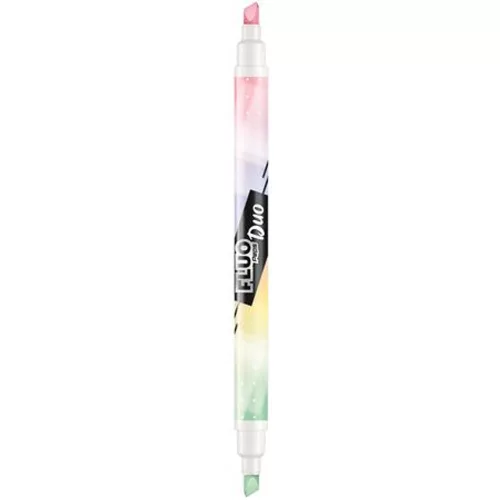 Szövegkiemelő készlet, 1-5 mm, kétvégű, MAPED "Fluo Peps Duo", 6 különböző pasztell szín