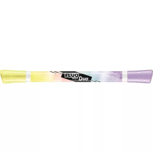 Szövegkiemelő készlet, 1-5 mm, kétvégű, MAPED "Fluo Peps Duo", 6 különböző pasztell szín