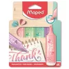 Szövegkiemelő készlet,, 1-5 mm, MAPED "Fluo Peps Flex Pastel", pasztell szín,  vegyes készlet -