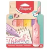 Szövegkiemelő készlet,, 1-5 mm, MAPED "Fluo Peps Flex Pastel", pasztell szín,  vegyes készlet -