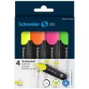 Szövegkiemelő készlet, 1-5 mm, SCHNEIDER "Job 150", 4 különböző szín - 4db