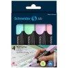Szövegkiemelő készlet, 1-5 mm, SCHNEIDER "Job Pastel", 4 különböző pasztell szín - 4db