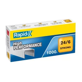   Tűzőkapocs, 24/6, horganyzott, RAPID "Strong" - 0db