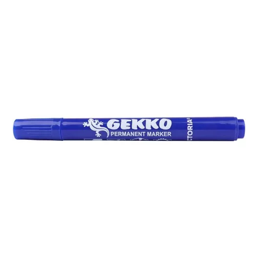Alkoholos marker, 1-3 mm, kúpos, VICTORIA OFFICE, "Gekko", kék