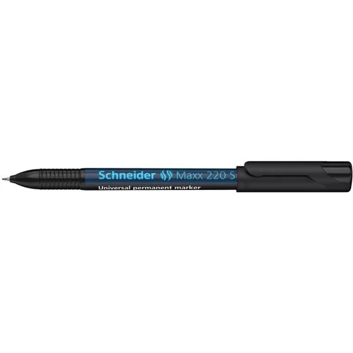 Alkoholos marker, OHP, 0,4 mm, SCHNEIDER "Maxx 220 S", fekete