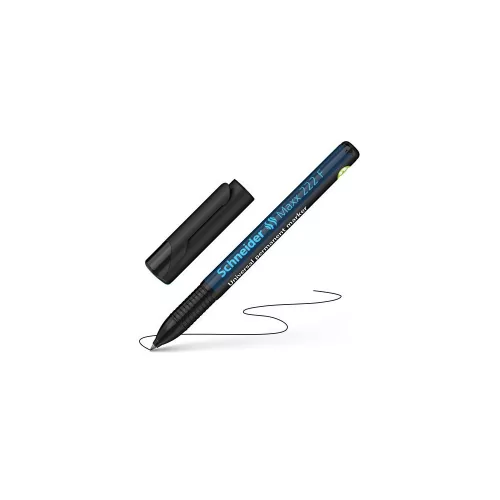 Alkoholos marker, OHP, 0,7 mm, SCHNEIDER "Maxx 222 F", fekete