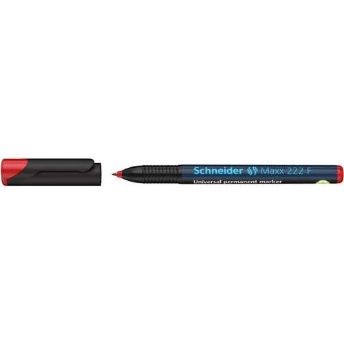 Alkoholos marker, OHP, 0,7 mm, SCHNEIDER "Maxx 222 F", piros