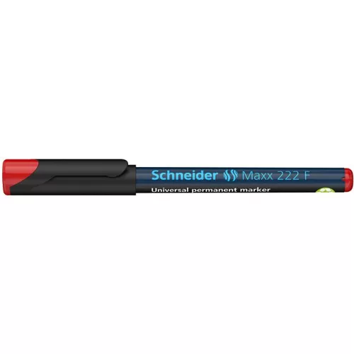Alkoholos marker, OHP, 0,7 mm, SCHNEIDER "Maxx 222 F", piros