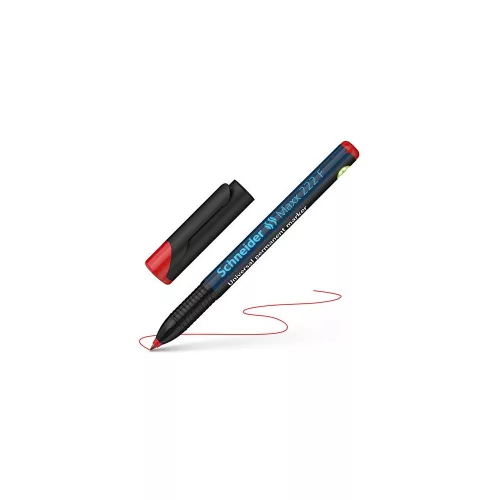 Alkoholos marker, OHP, 0,7 mm, SCHNEIDER "Maxx 222 F", piros