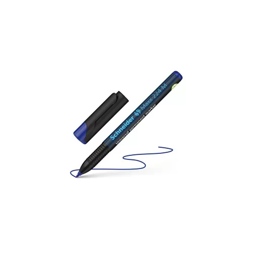Alkoholos marker, OHP, 1 mm, SCHNEIDER "Maxx 224 M", kék