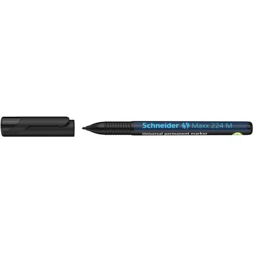Alkoholos marker, OHP, 1 mm, SCHNEIDER "Maxx 224 M", fekete