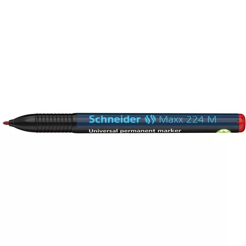 Alkoholos marker, OHP, 1 mm, SCHNEIDER "Maxx 224 M", piros