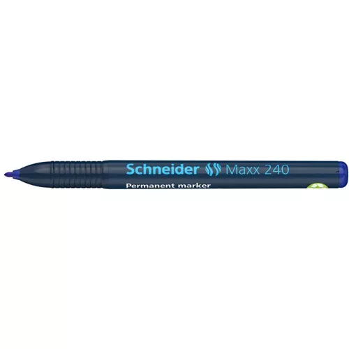 Alkoholos marker, 1-2 mm, kúpos, SCHNEIDER "Maxx 240", kék