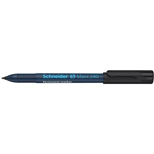 Alkoholos marker, 1-2 mm, kúpos, SCHNEIDER "Maxx 240", fekete