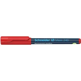   Alkoholos marker, 1-2 mm, kúpos, SCHNEIDER "Maxx 240", piros