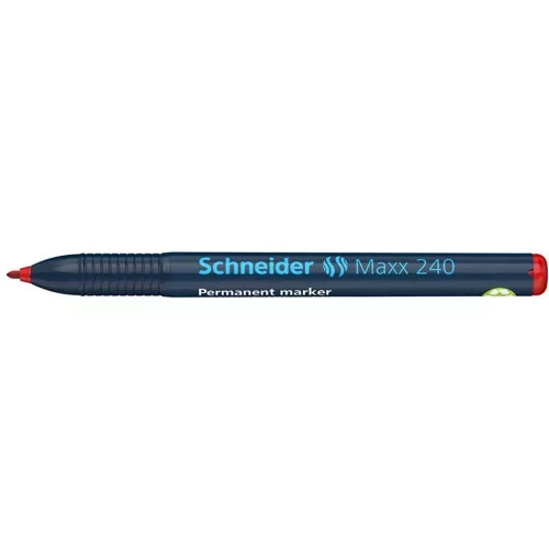 Alkoholos marker, 1-2 mm, kúpos, SCHNEIDER "Maxx 240", piros