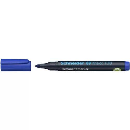 Alkoholos marker, 1-3 mm, kúpos, SCHNEIDER "Maxx 130", kék