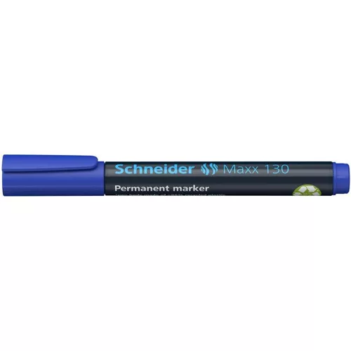 Alkoholos marker, 1-3 mm, kúpos, SCHNEIDER "Maxx 130", kék