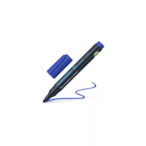 Alkoholos marker, 1-3 mm, kúpos, SCHNEIDER "Maxx 130", kék