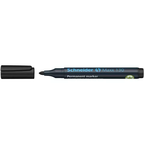 Alkoholos marker, 1-3 mm, kúpos, SCHNEIDER "Maxx 130", fekete